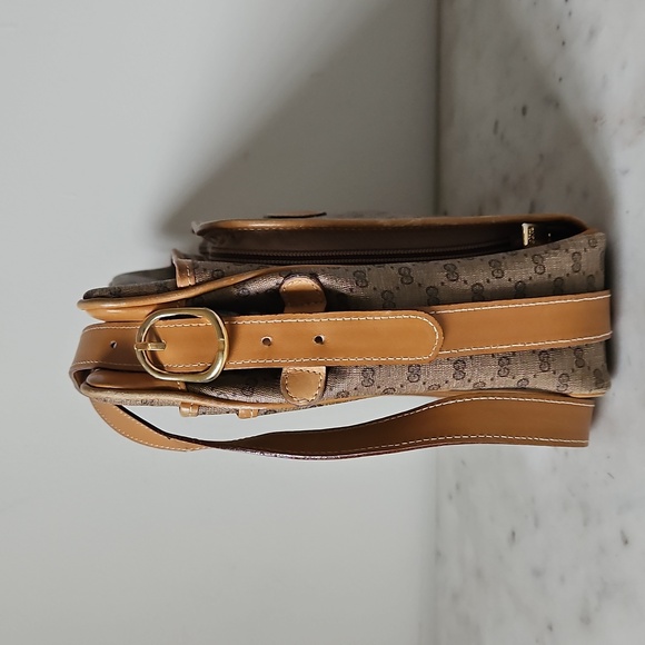 GUCCI: Rare 70s Micro GG Large Messenger Bag - Picture 3 of 13